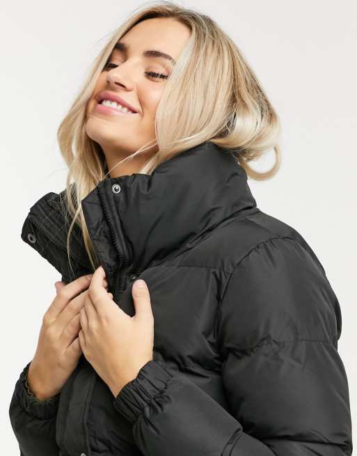 Brave Soul slay puffer jacket in black, 3 of 4