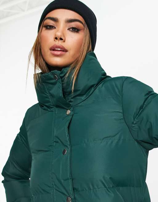 Green shop padded jacket