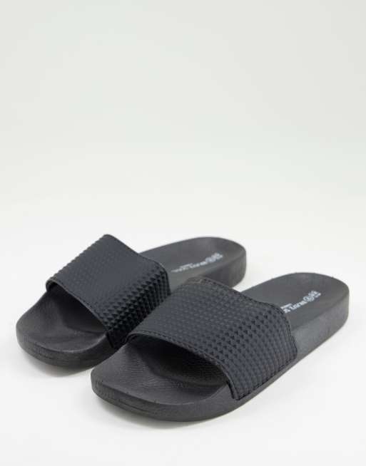 Brave Soul - Sliders con borchie in rilievo, colore nero