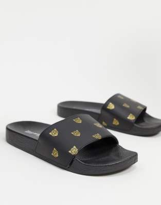 tijgerprint slippers