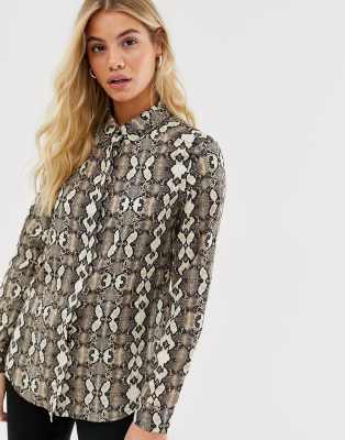 asos snake print shirt