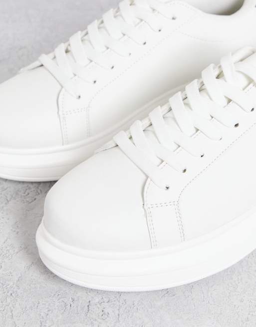 Brave Soul - Sneakers med chunky boblesål i hvid, 3 af 4