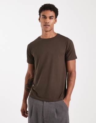 Brave Soul Soft Touch T-shirt In Brown