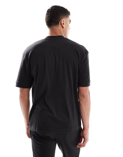 Brave Soul - Sort sæt med T-shirt og shorts i bomuldsblanding, 4 af 4
