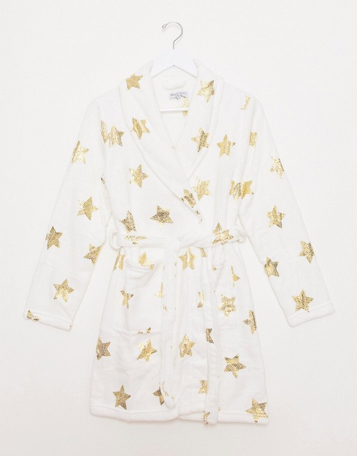 Brave Soul star print dressing gown