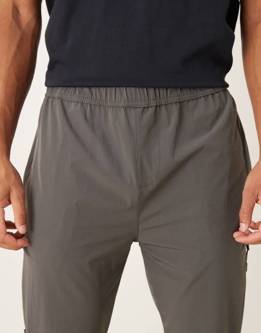 Brave Soul Straight leg elasticated waist trousers in dark grey, 5 of 5