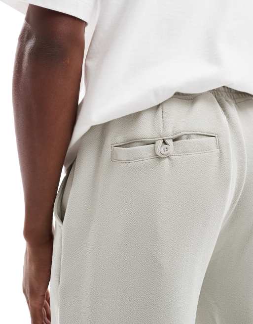Brave Soul Straight leg joggers in taupe, 3 of 5