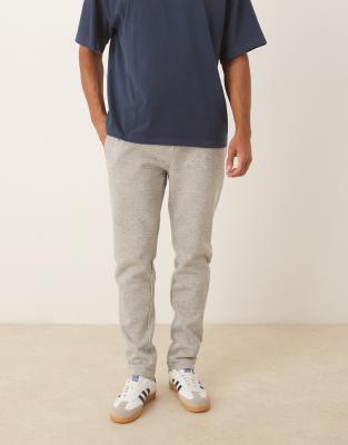 Brave Soul Straight leg open hem joggers in grey