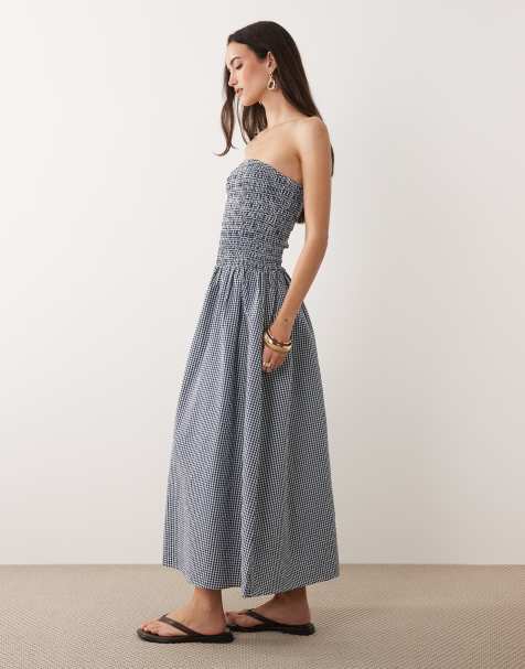 asos blue midi dress ASOS DESIGN Curve split cap sleeve cut out midi dress in washed blue – ASOS  Sample Sale main image 0