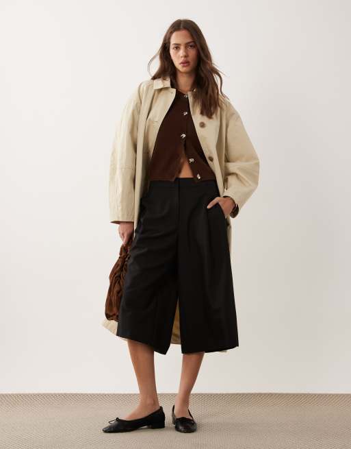 Brave Soul Strickjacke im Fischerstil in Schokobraun, 2 von 4