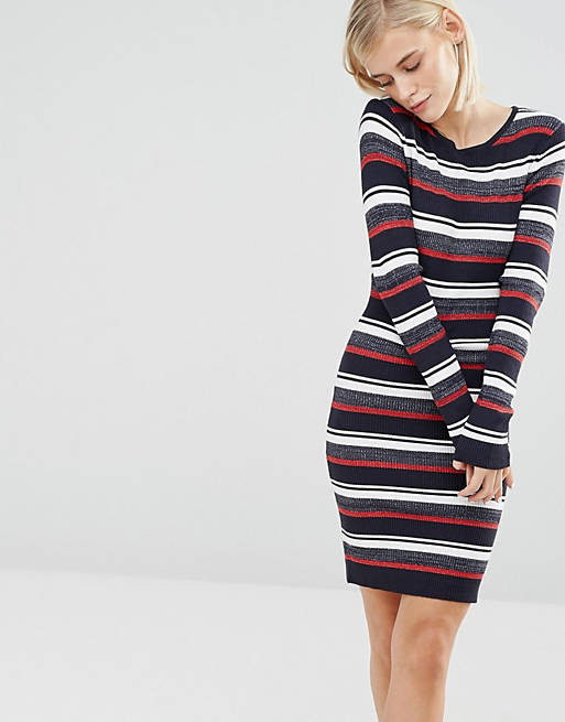 Brave Soul Striped Sweater Dress