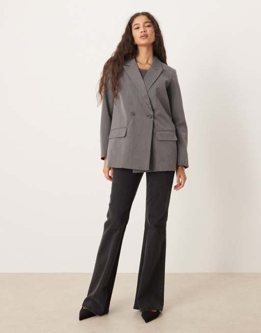 Brave Soul Structured blazer in grey, 2 of 4