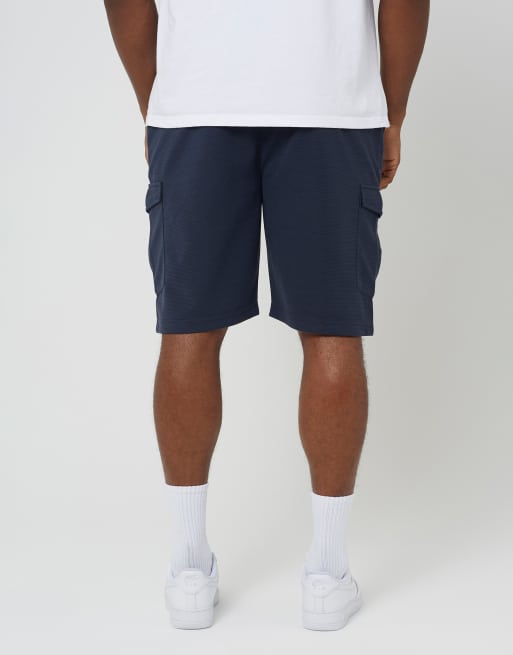 Brave Soul – Strukturierte Cargo-Shorts in Marineblau, 2 von 4