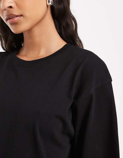 Brave Soul – Svart t-shirt i oversize, 4 av 4
