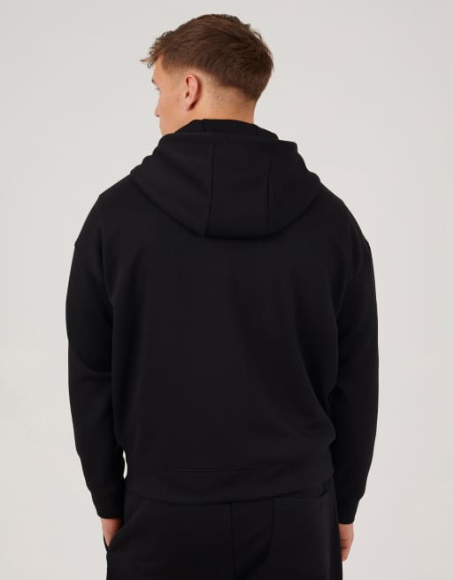 Brave Soul - Sweat à capuche décontracté à fermeture éclair - Noir, 3 de 4