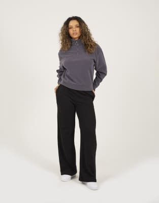 Sweat en polaire à col zippé - Anthracite-Gris 42