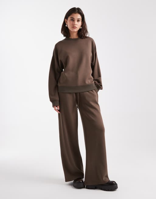 Brave Soul - Sweat en tissu imitation néoprène - Taupe, 3 de 4