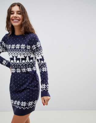 fair isle sweater dress