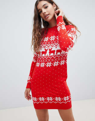 reindeer sweater dress