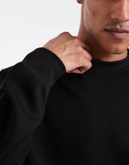 Brave Soul sweatshirt in black scuba-style fabric - part of a set, 5 of 5
