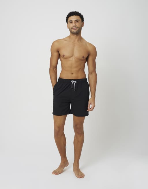 Brave Soul Swim shorts in black, 3 of 4
