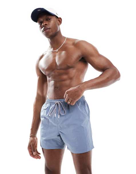 Brave Soul swim shorts in blue - view 1