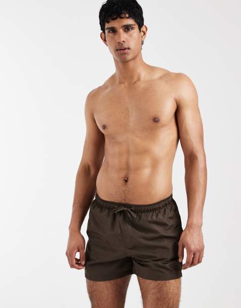 Brave Soul swim shorts in chocolate - view 1