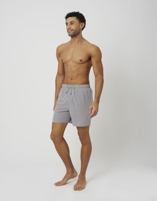 Brave Soul Swim shorts in grey, 3 of 4