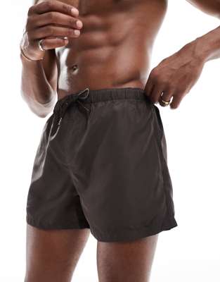 Brave Soul swim trunks in brown