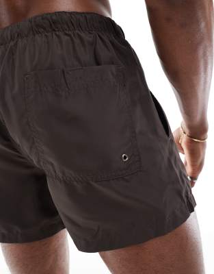 Brave Soul swim trunks in brown
