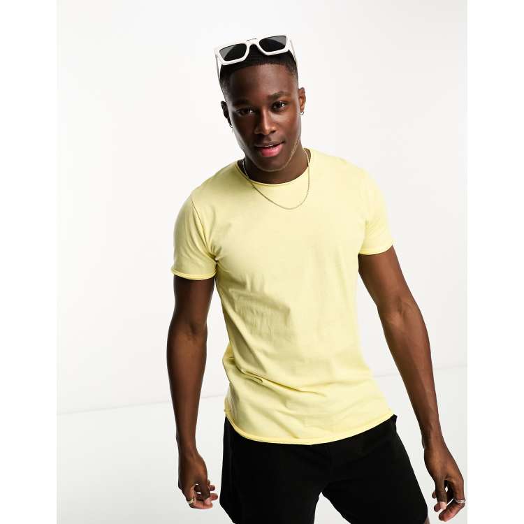 Tee shirt jaune discount pale