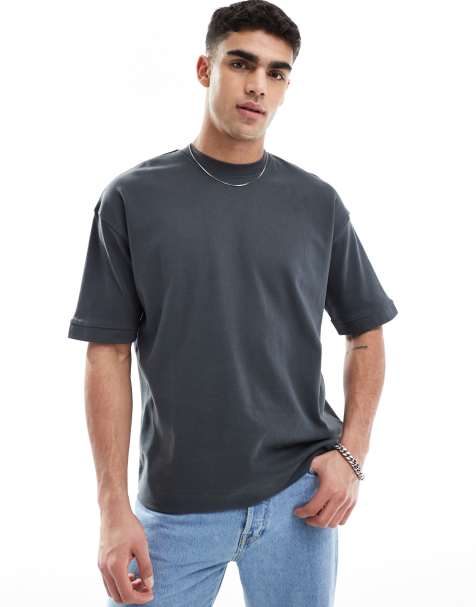 Brave Soul - T-shirt à manches courtes en tissu 300 g/m2 de qualité supérieure - Gris anthracite - view 1