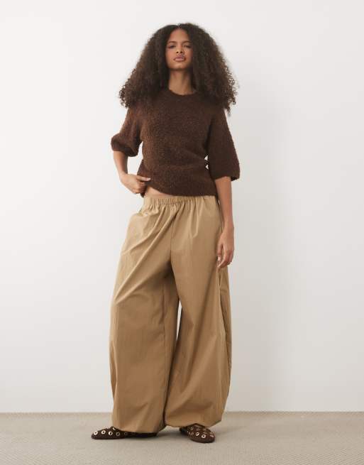 Brave Soul - T-shirt ample en maille - Marron chocolat, 4 de 4