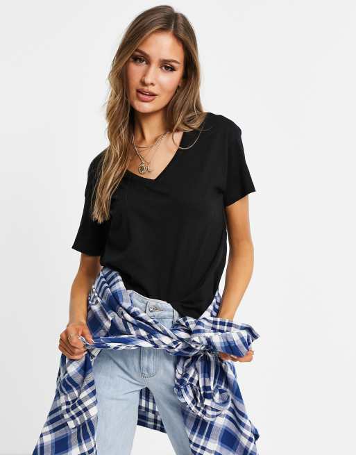 Brave Soul - T-shirt con scollo a V