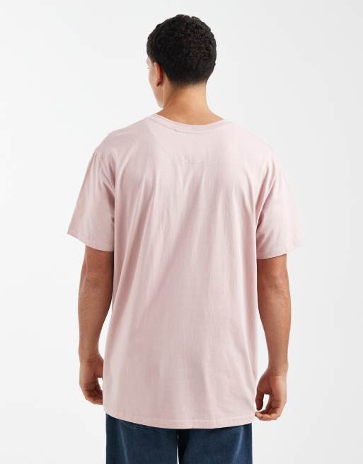 Brave Soul - T-shirt girocollo oversize rosa polvere, 3 di 5