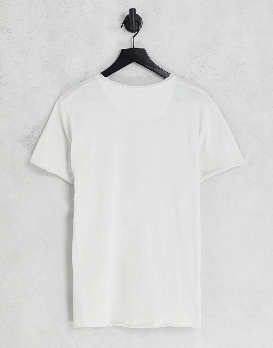T-shirt grigio argento con bordi grezzi - Brave Soul T-shirt donna  - immagine2