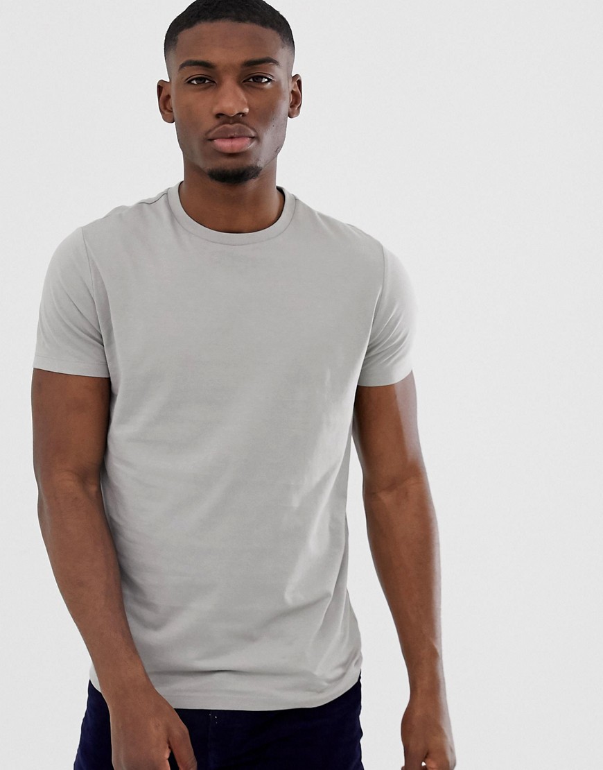 Brave Soul - T-shirt in cotone organico grigio