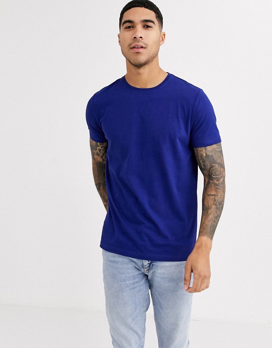 Brave Soul - T-shirt in cotone organico-Navy