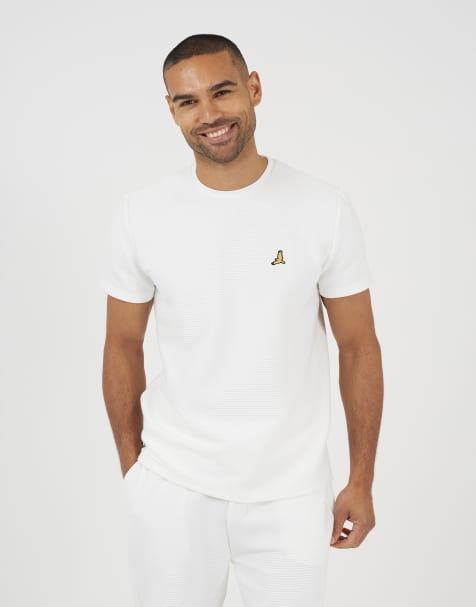 Brave Soul – T-Shirt in Cremeweiß mit Rundhalsausschnitt - view 1