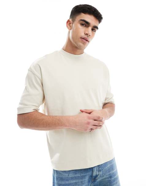Brave Soul - T-shirt met korte mouwen van hoogwaardige 300gsm stof in stone - view 1