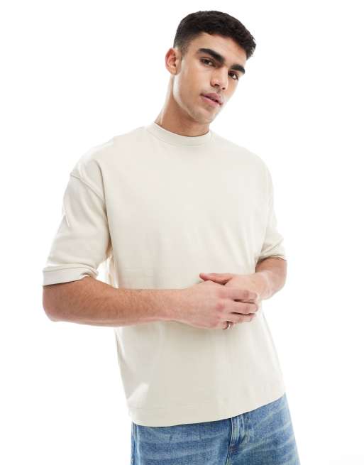 Brave Soul - T-shirt met korte mouwen van hoogwaardige 300gsm stof in stone