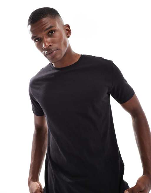 Brave Soul - T-shirt met korte mouwen van middelzware stof in zwart