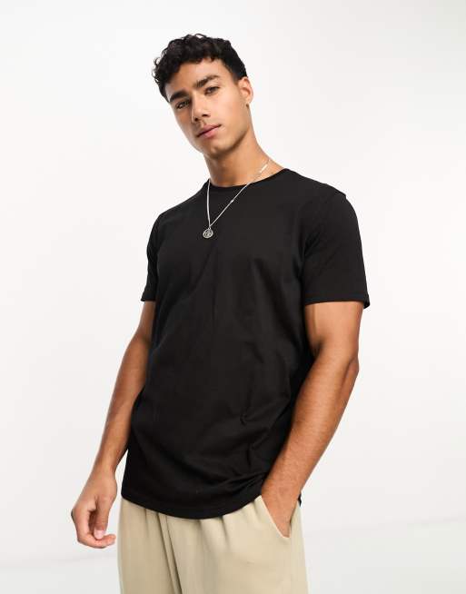 Brave Soul - T-shirt met ronde hals in zwart