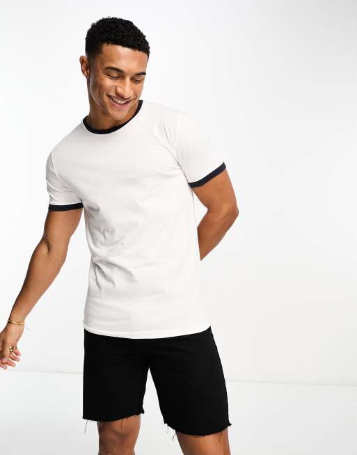 Brave Soul - T-shirt oversize a costine color ecru