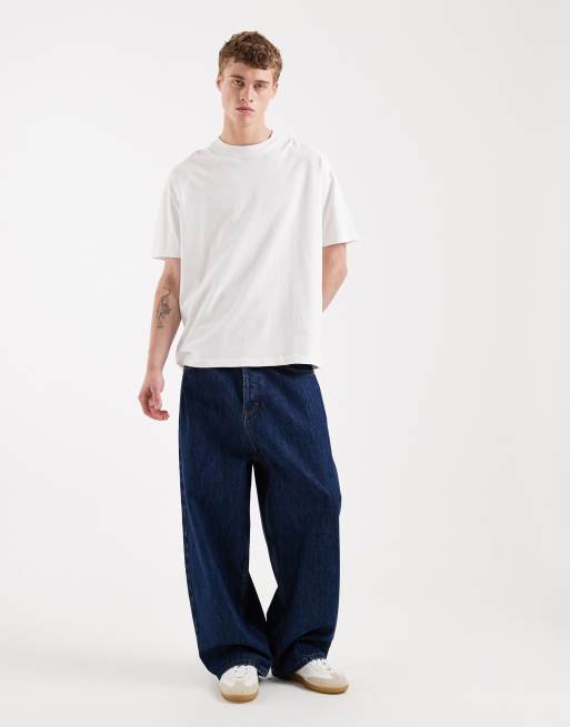 Brave Soul - T-shirt oversize da 240 g/m² lavaggio acido bianco, 2 di 5