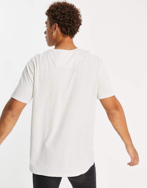 Brave Soul - T-shirt oversize - Écru chiné, 2 de 4