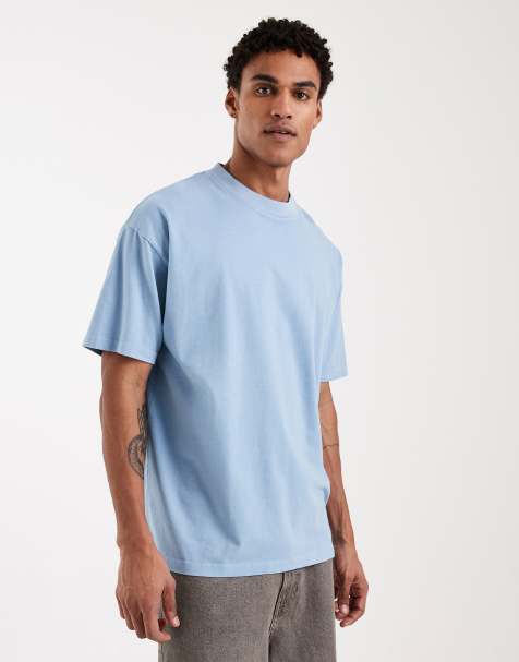 Brave Soul - T-shirt oversize en tissu 240 g/m2- Bleu clair - view 1