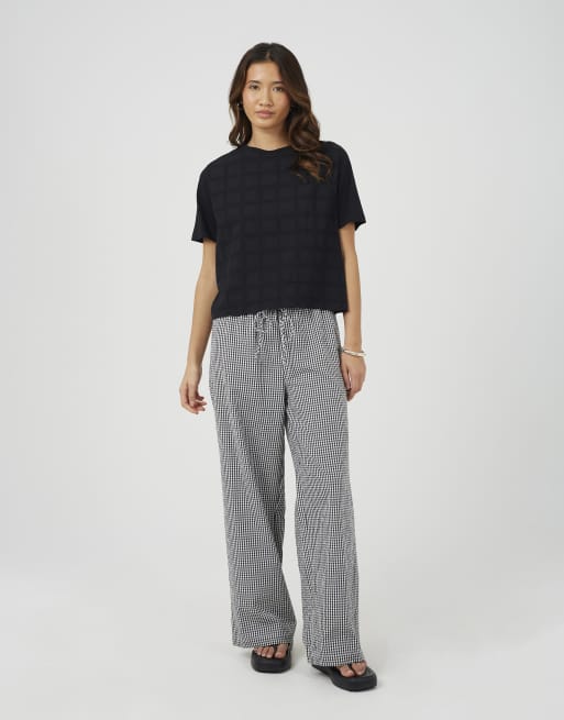 Brave Soul - T-shirt ras de cou en coton avec broderies - Noir, 3 de 4