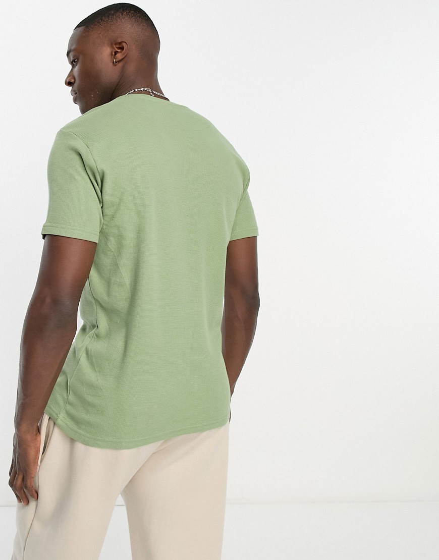 T-shirt verde chiaro con cuciture a nido d'ape - Brave Soul T-shirt donna  - immagine3