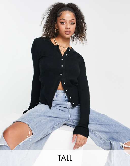 Black crew outlet neck cardigan womens